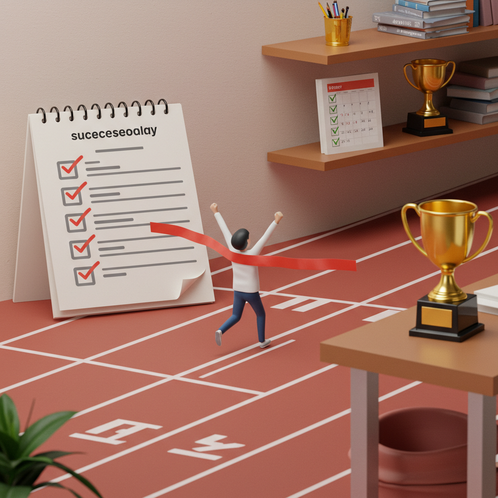 Visual cue for achieve a goal