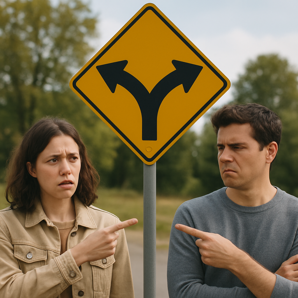 Visual cue for ambiguous — meaning 1