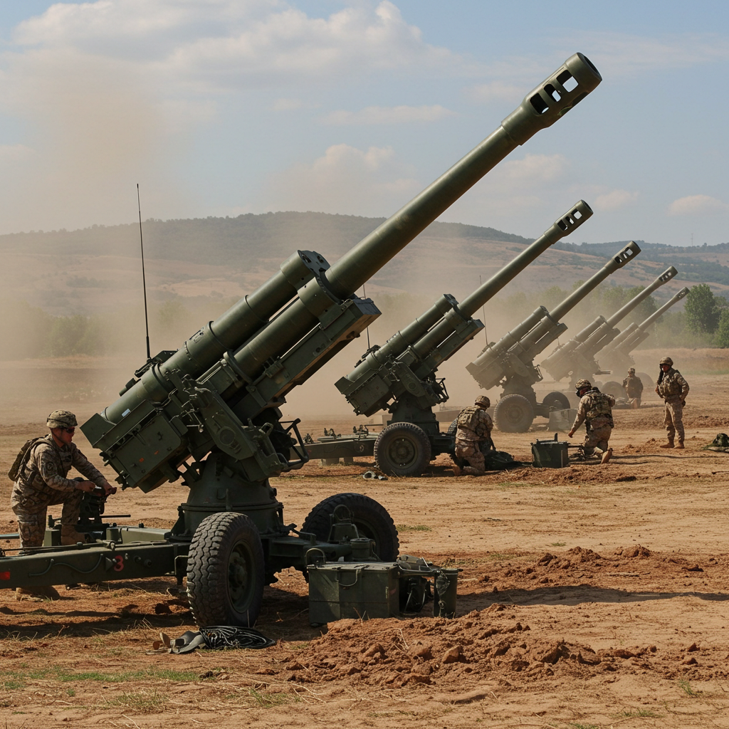 Visual cue for artillery — meaning 1