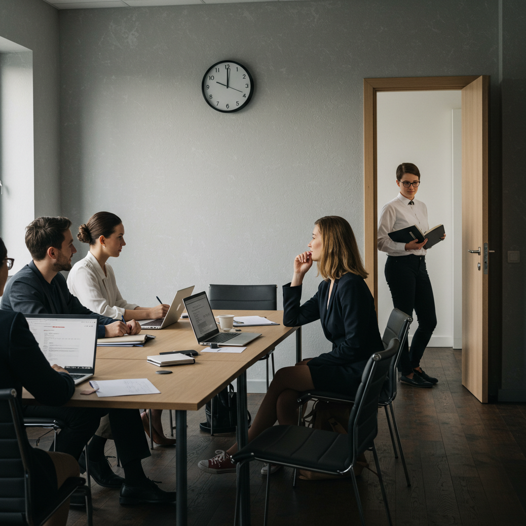 Visual cue for attend a meeting