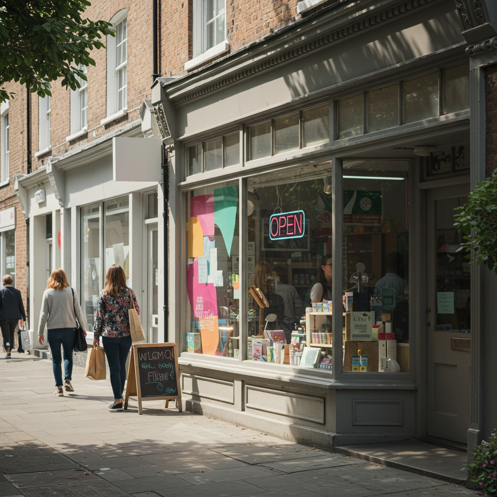 Visual cue for attract customers