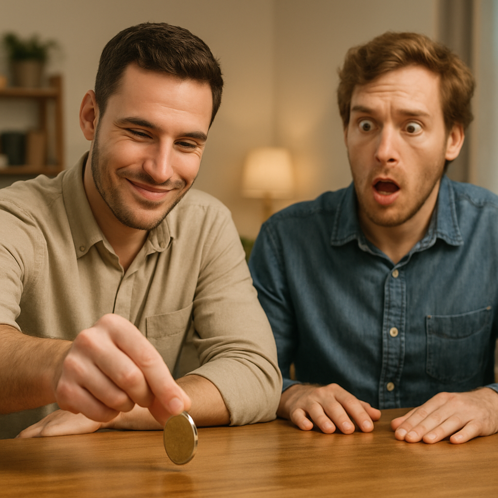 Visual cue for bet your bottom dollar — meaning 1