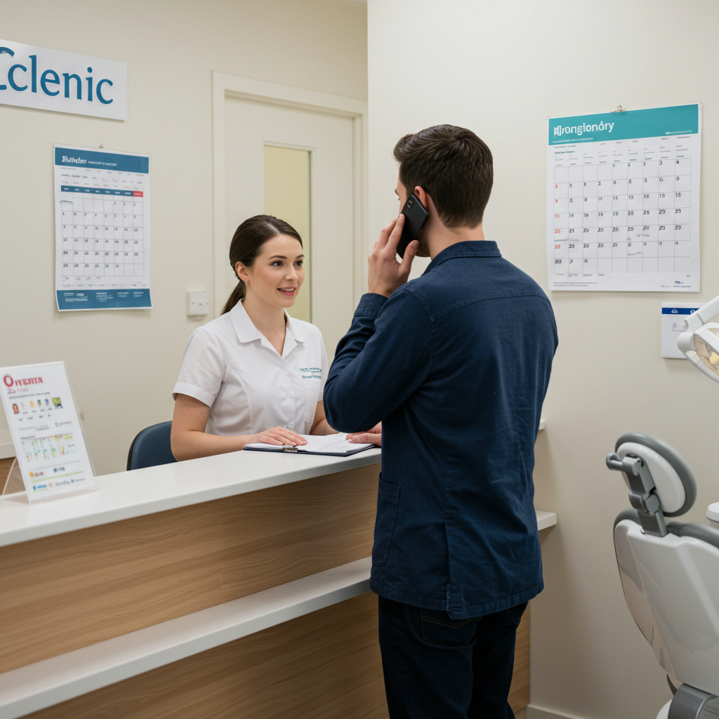 Visual cue for book an appointment
