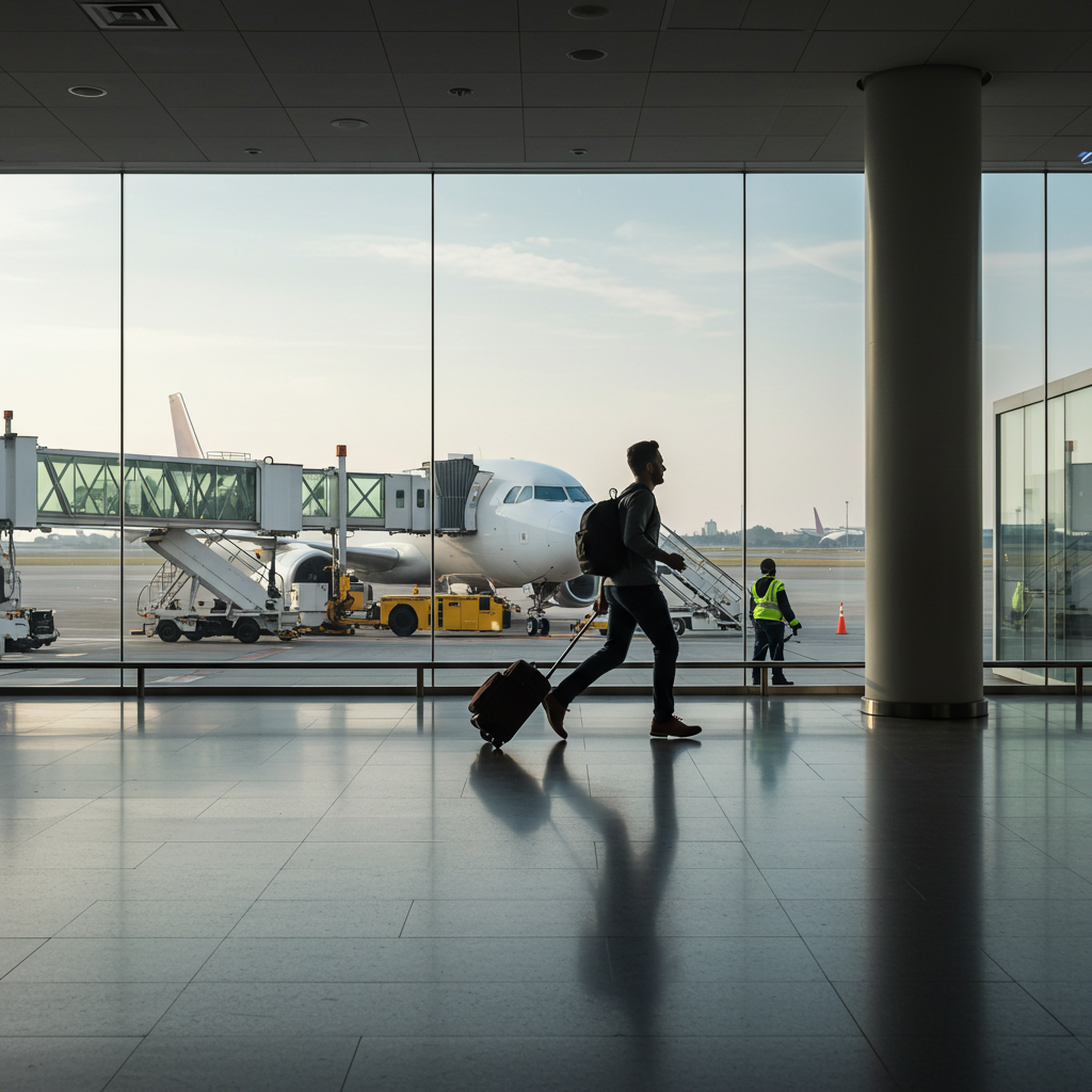 Visual cue for catch a plane
