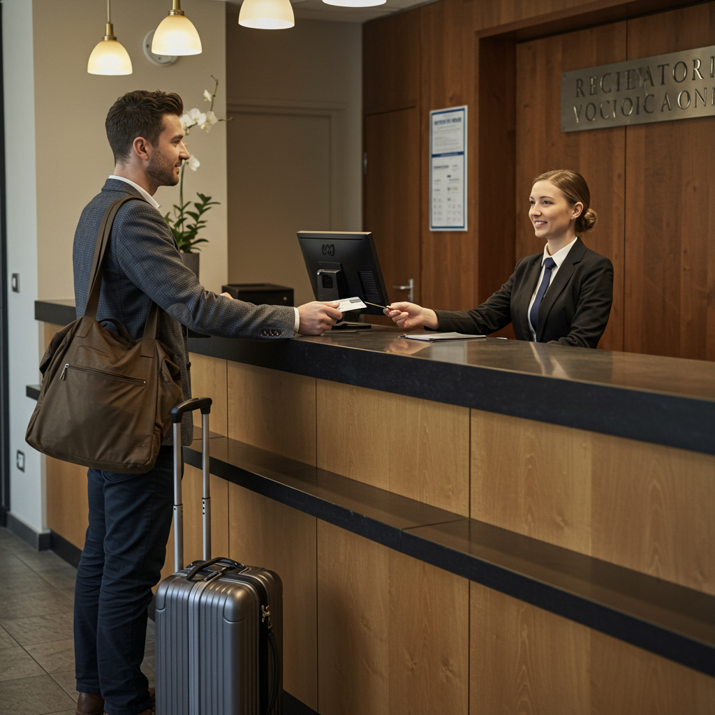Visual cue for check in