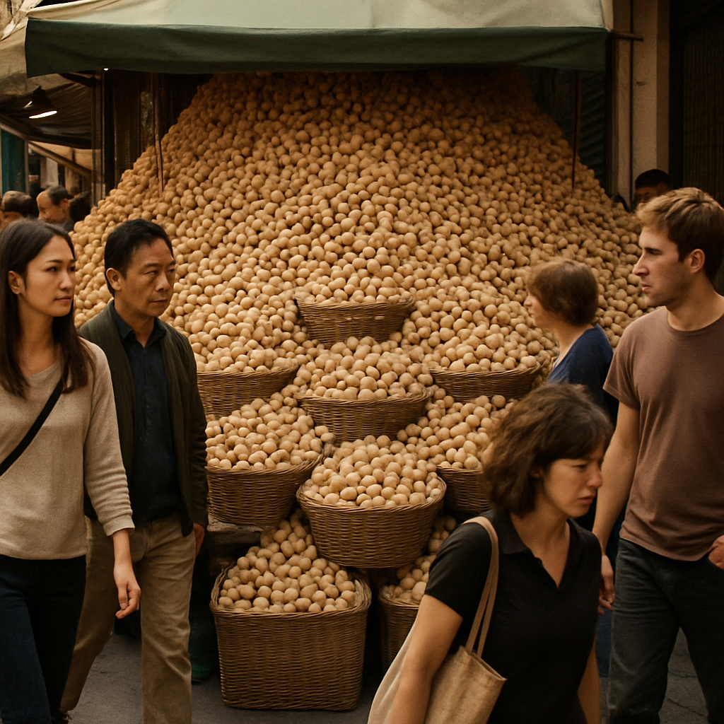 Visual cue for dime a dozen — meaning 1