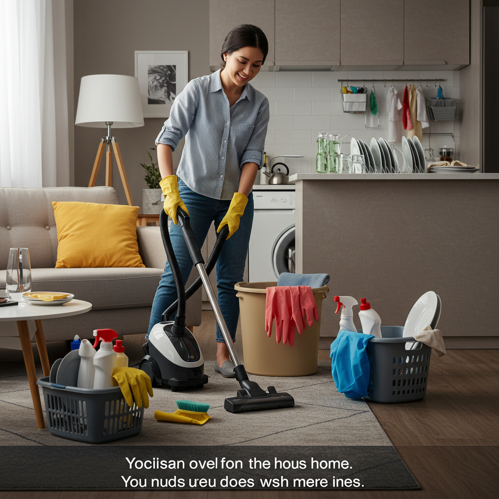 Visual cue for do housework