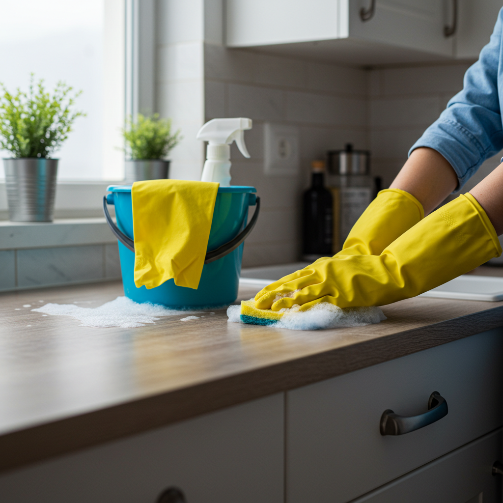 Visual cue for do the cleaning