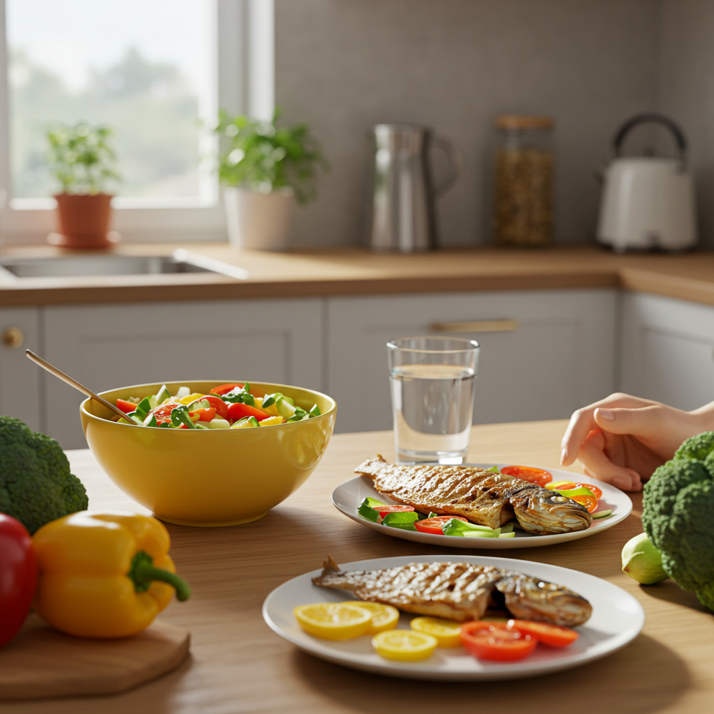 Visual cue for eat healthy food