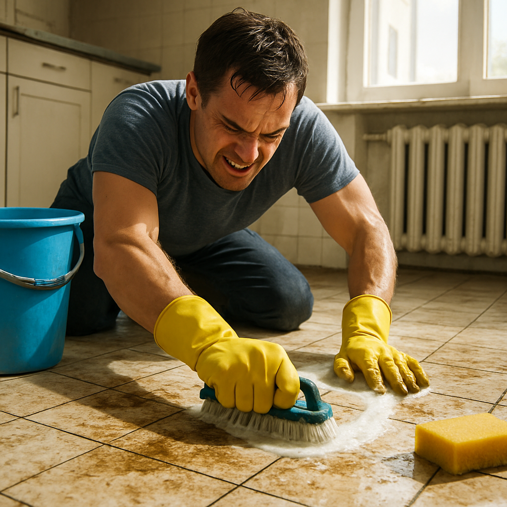 Visual cue for elbow grease — meaning 1