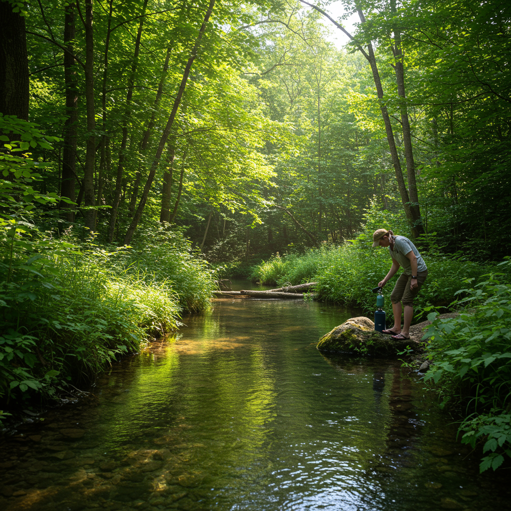 Visual cue for fresh water