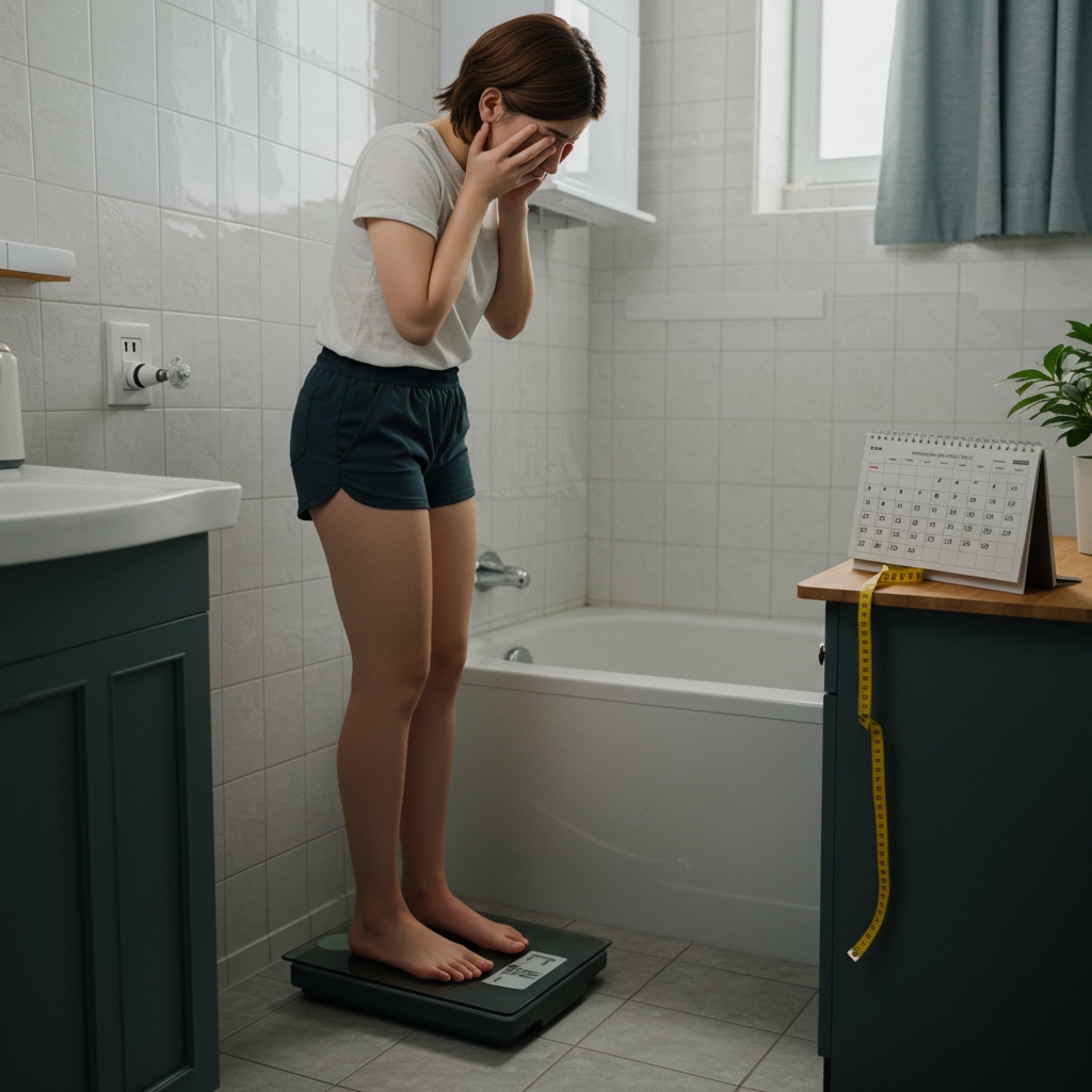 Visual cue for gain weight