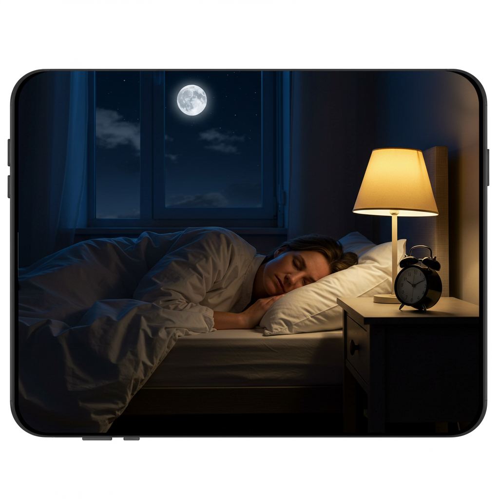 Visual cue for get enough sleep