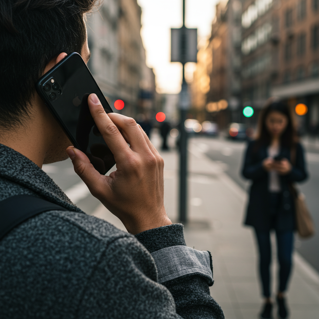 Visual cue for give a call