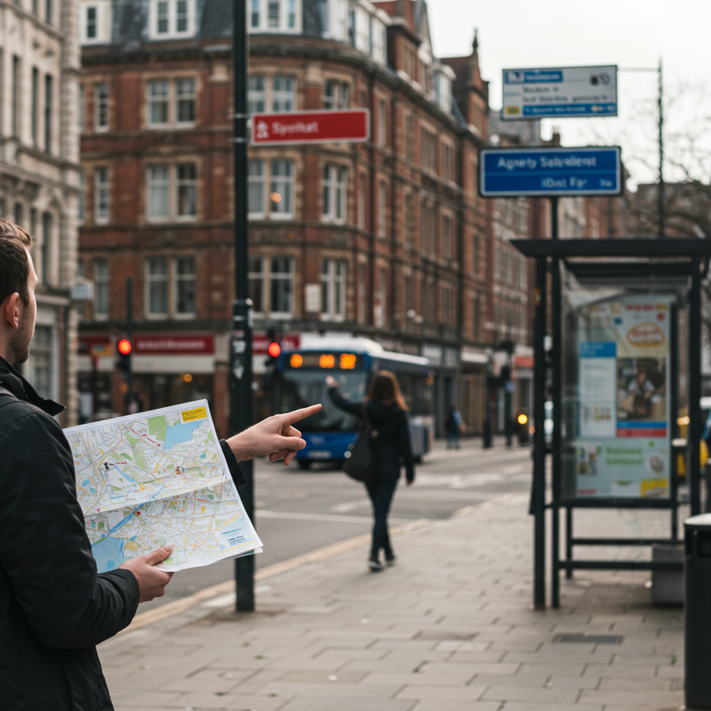 Visual cue for give directions