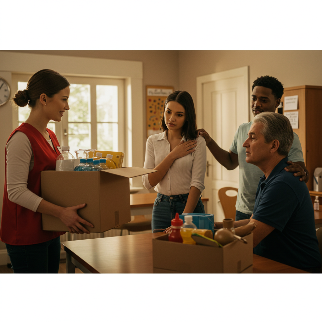 Visual cue for give support
