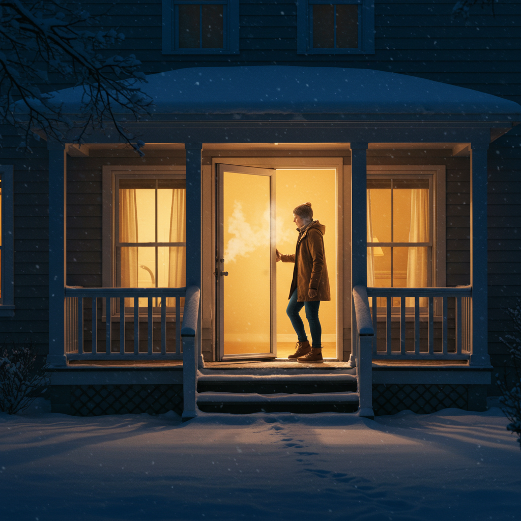 Visual cue for go inside