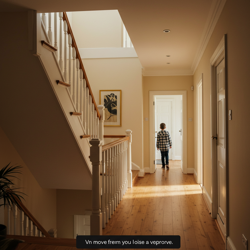 Visual cue for go upstairs