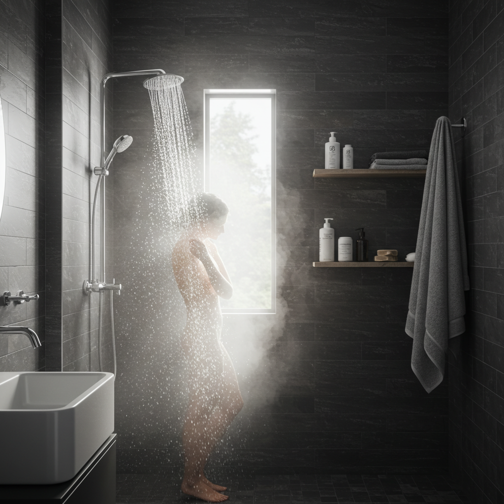 Visual cue for have a shower