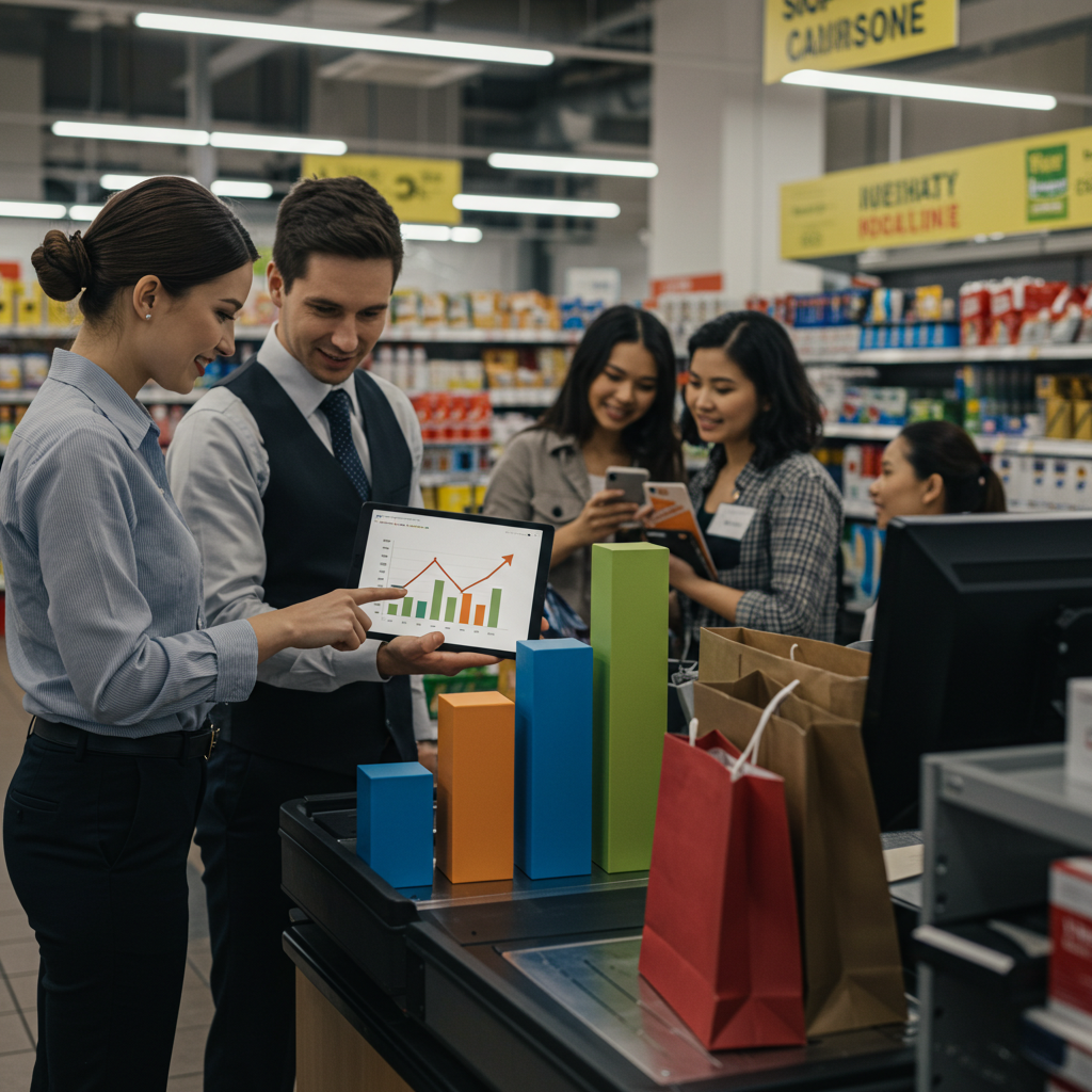 Visual cue for increase sales