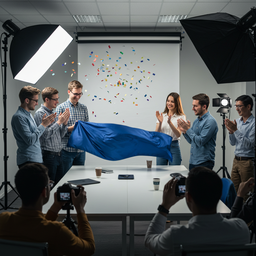 Visual cue for launch a product