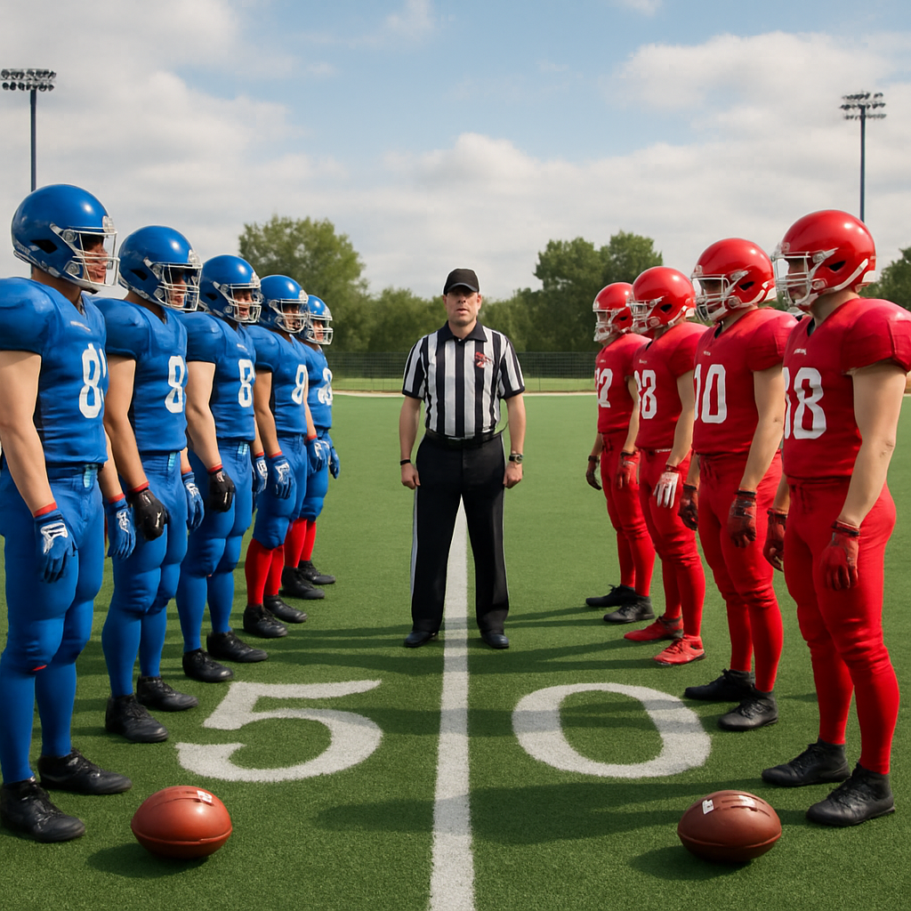 Visual cue for level playing field — meaning 1