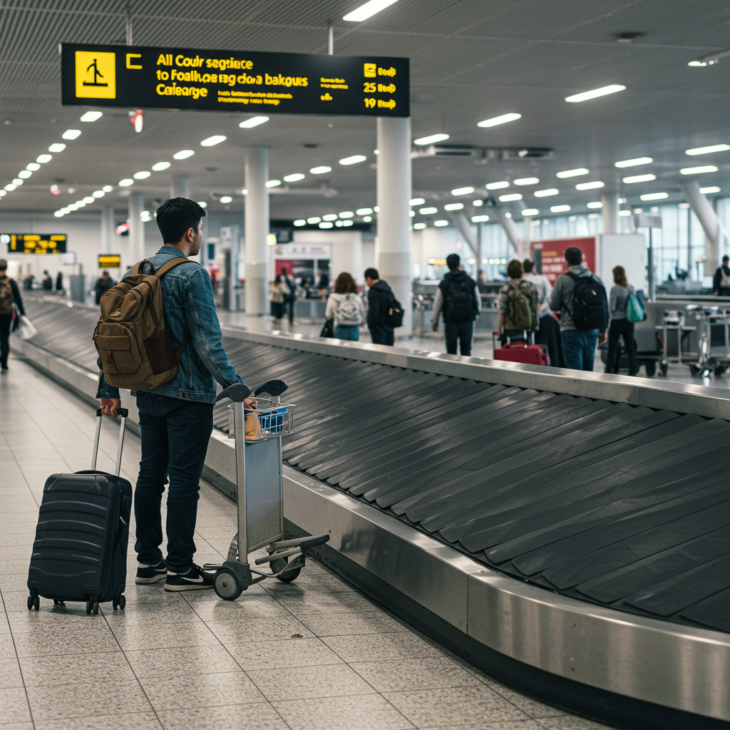 Visual cue for lose luggage