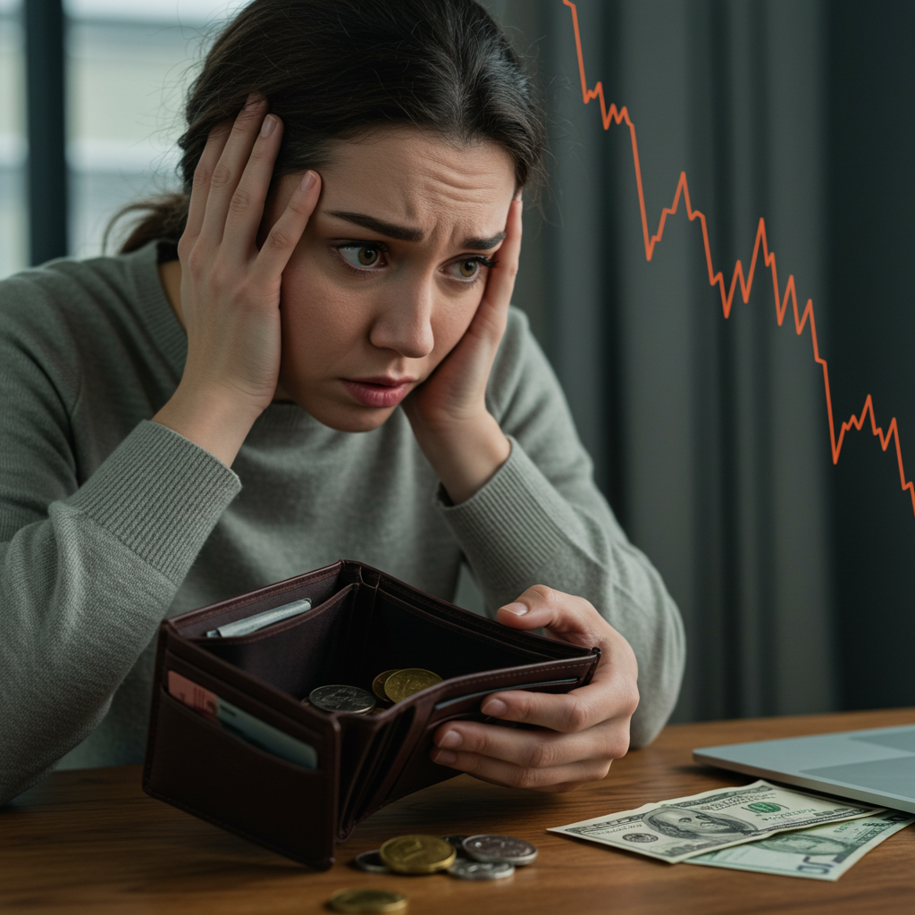 Visual cue for lose money