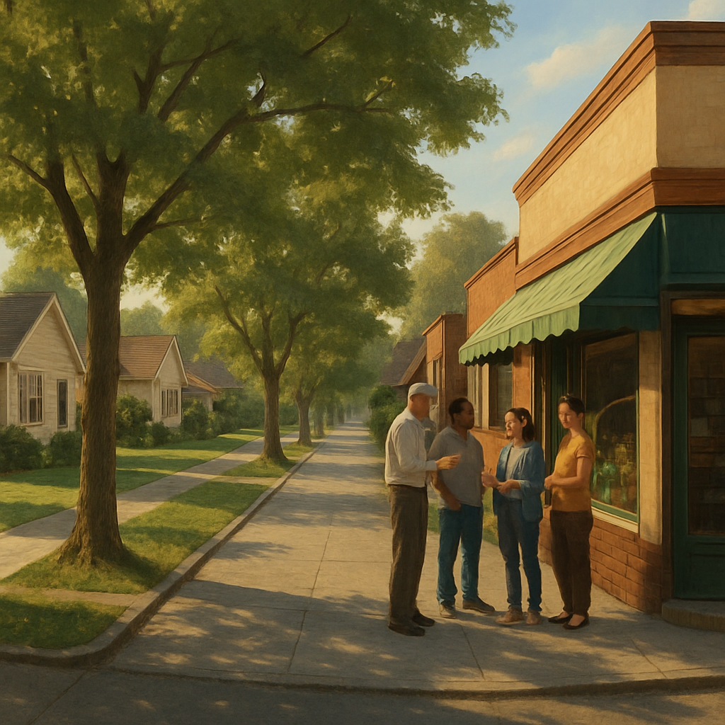 Visual cue for neck of the woods — meaning 1