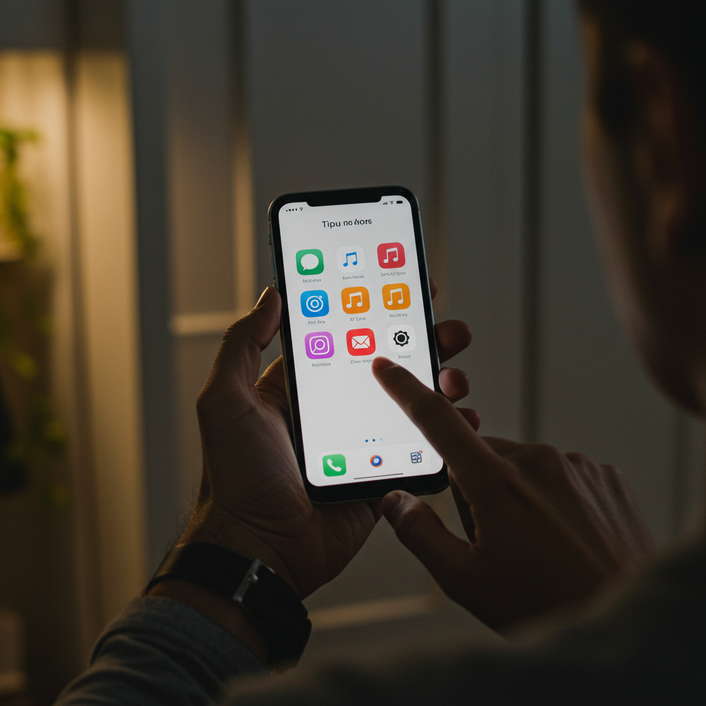 Visual cue for open an app