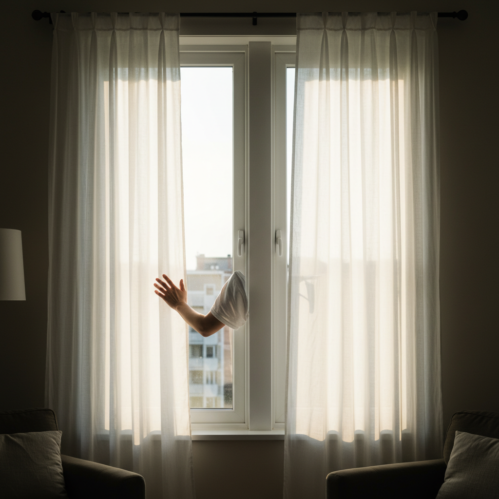 Visual cue for open the window