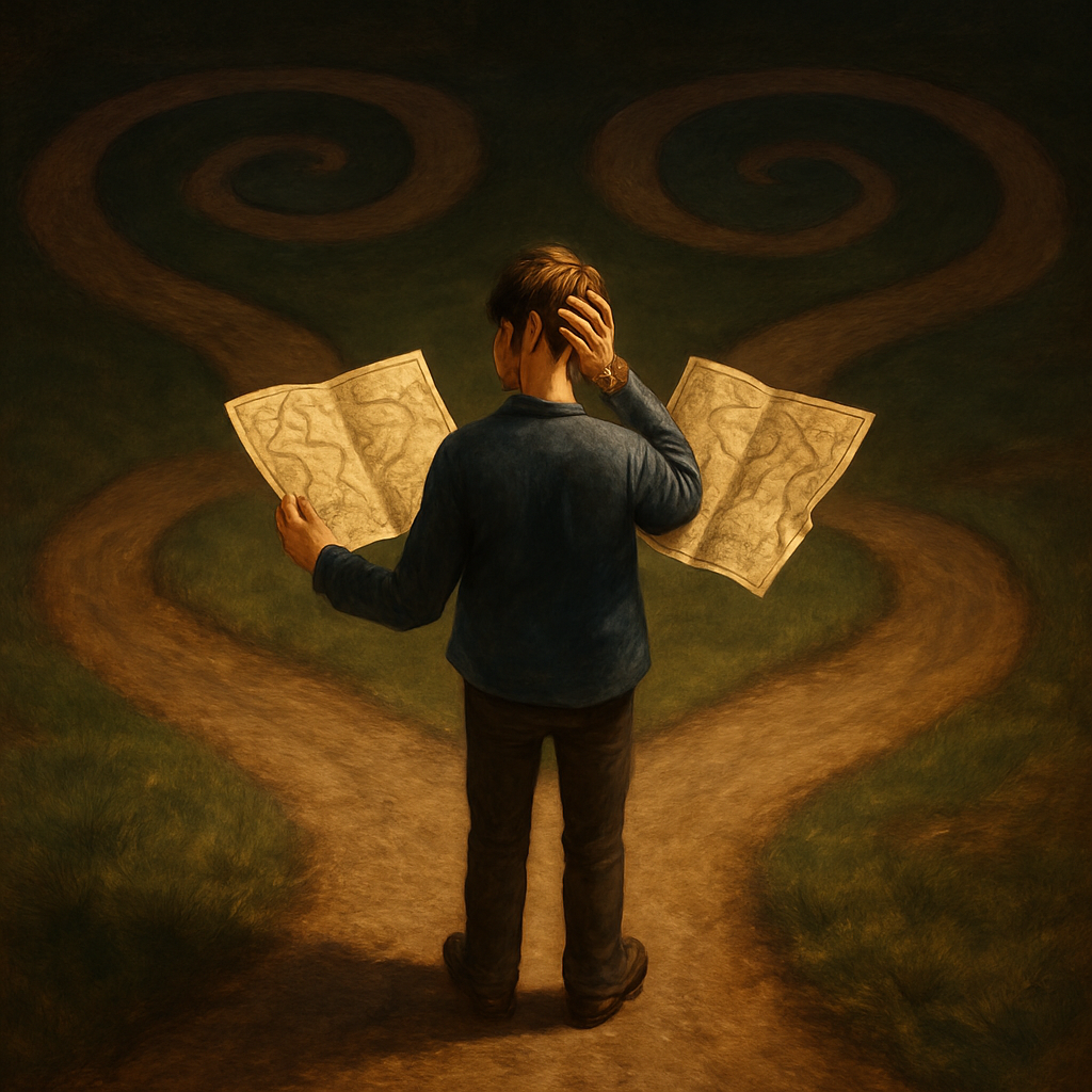 Visual cue for paradox — meaning 1