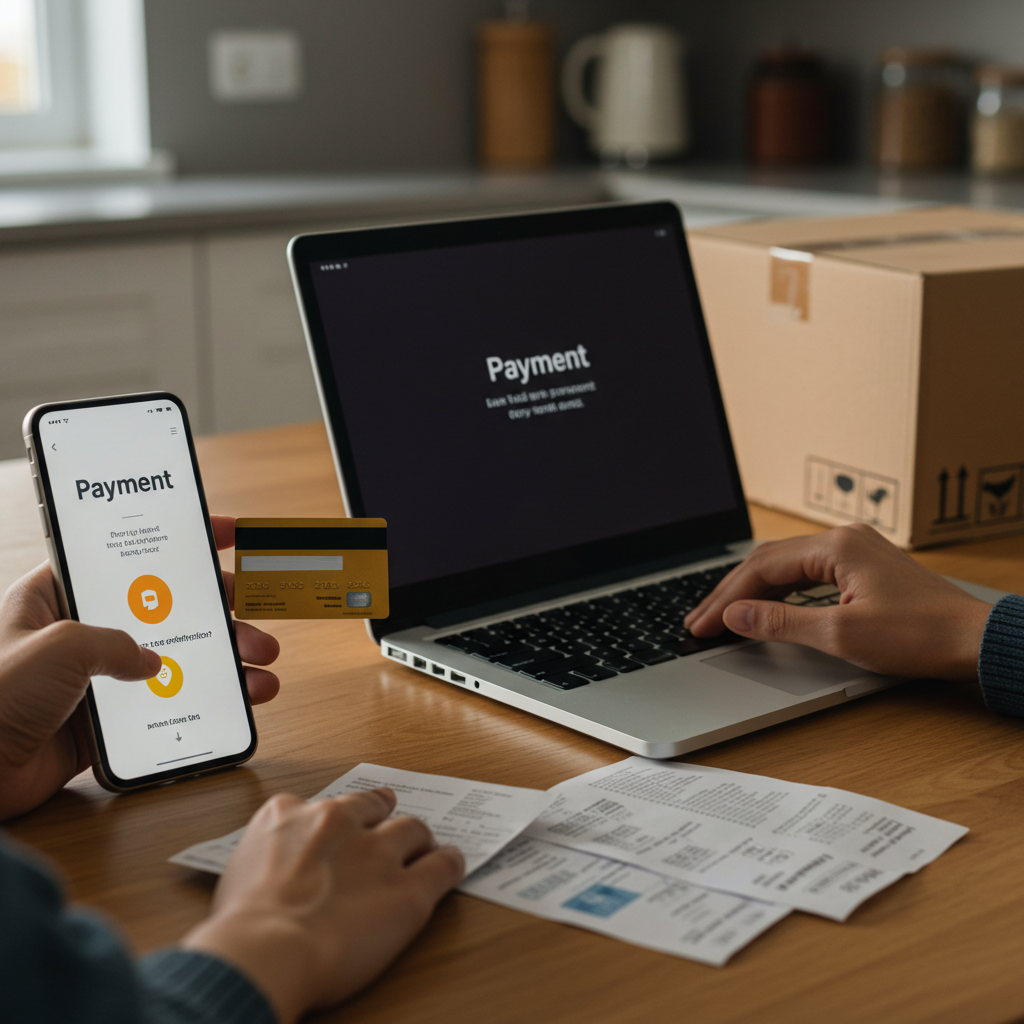 Visual cue for pay online