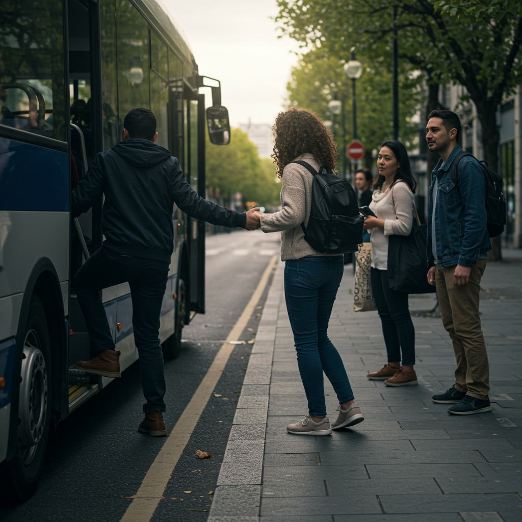 Visual cue for put someone first