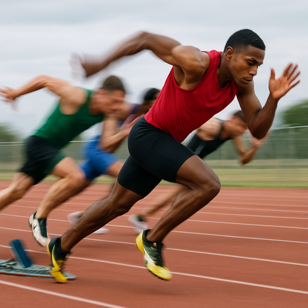 Visual cue for quick off the mark — meaning 1