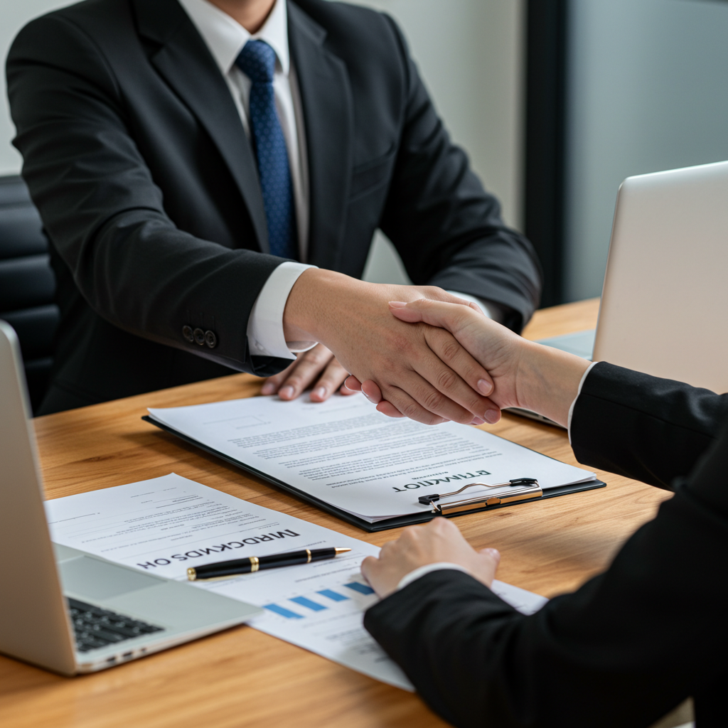 Visual cue for reject an offer