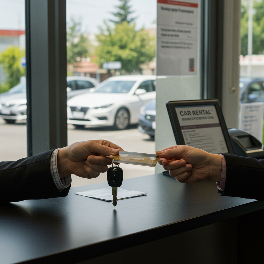 Visual cue for rent a car
