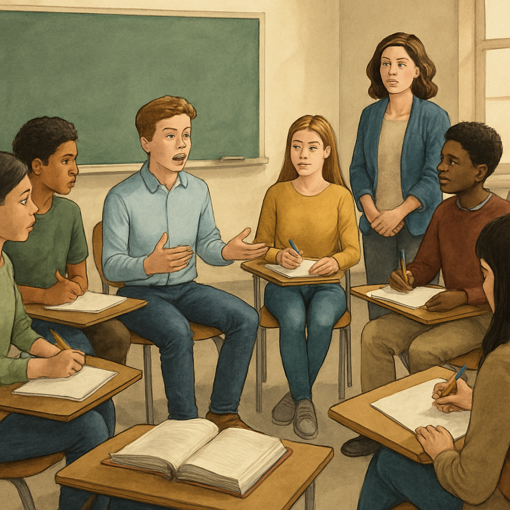 Visual cue for rhetoric — meaning 3