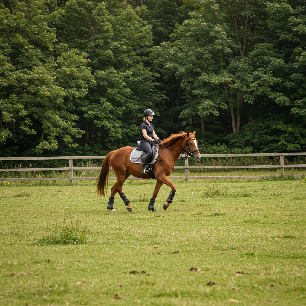 Visual cue for ride a horse