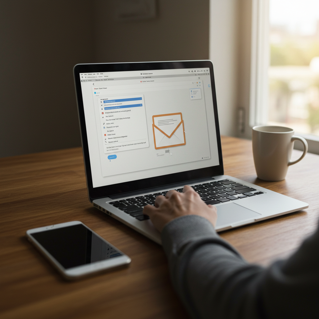 Visual cue for send an email