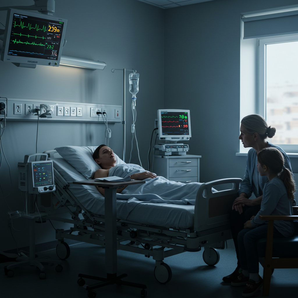 Visual cue for seriously ill