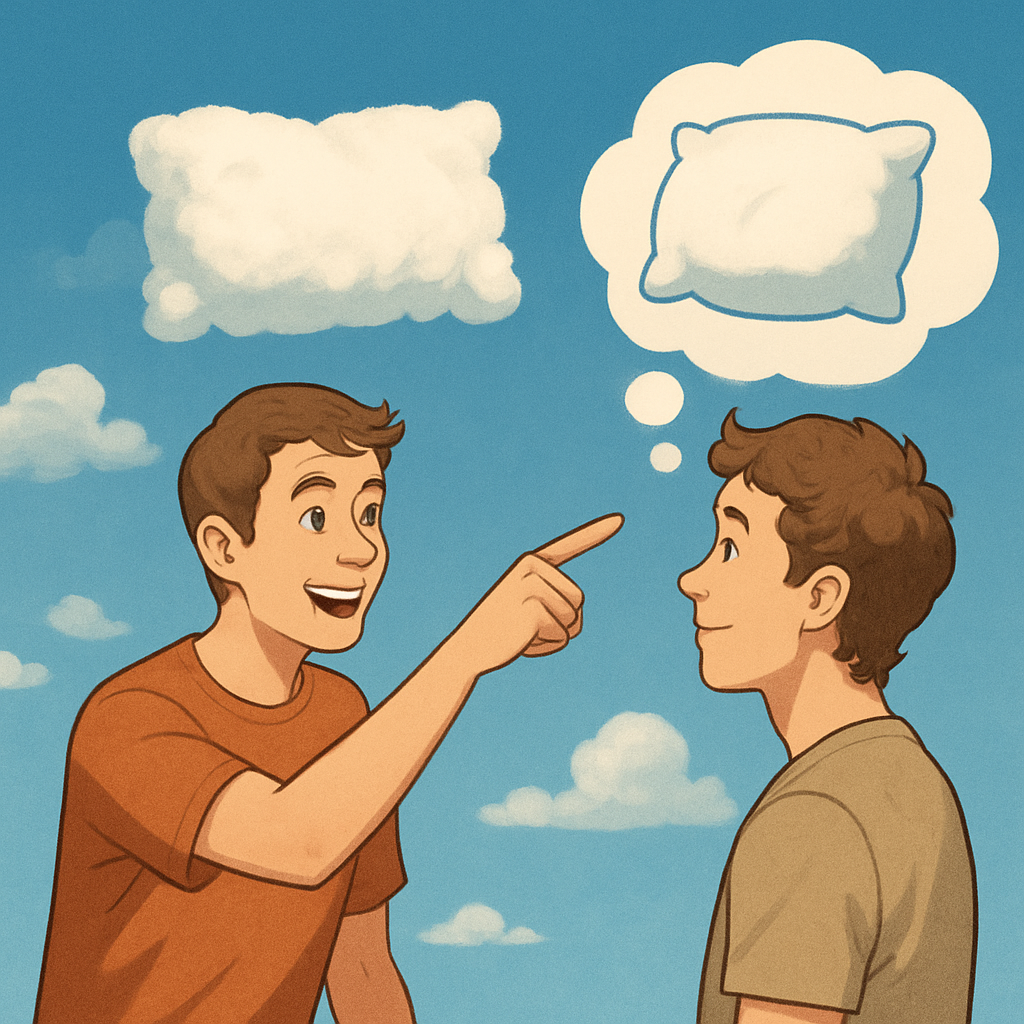Visual cue for simile — meaning 1