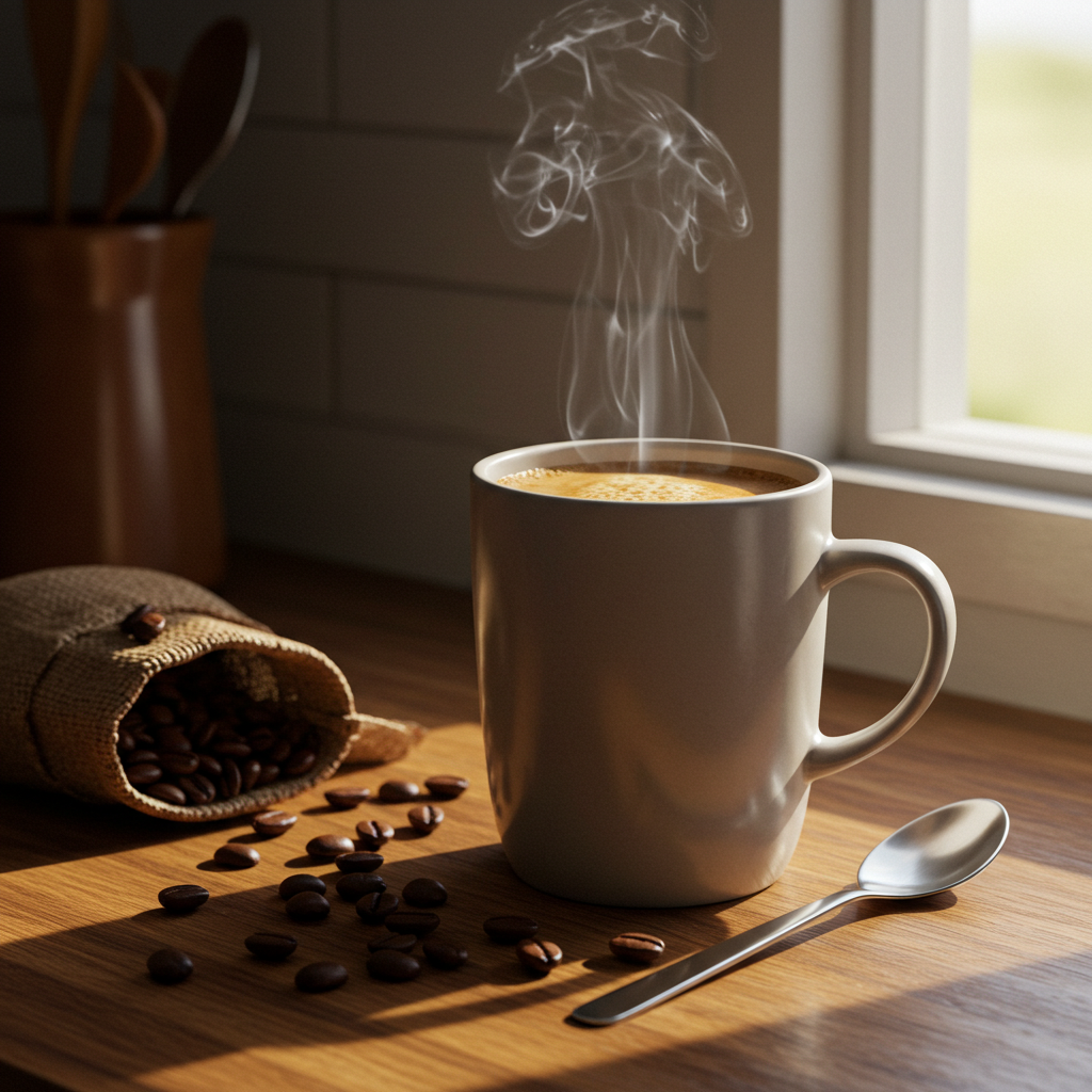 Visual cue for strong coffee