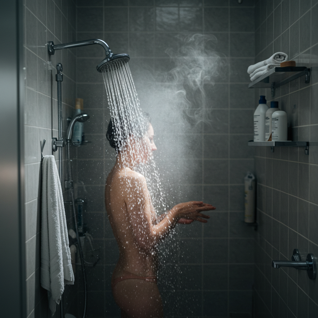 Visual cue for take a shower