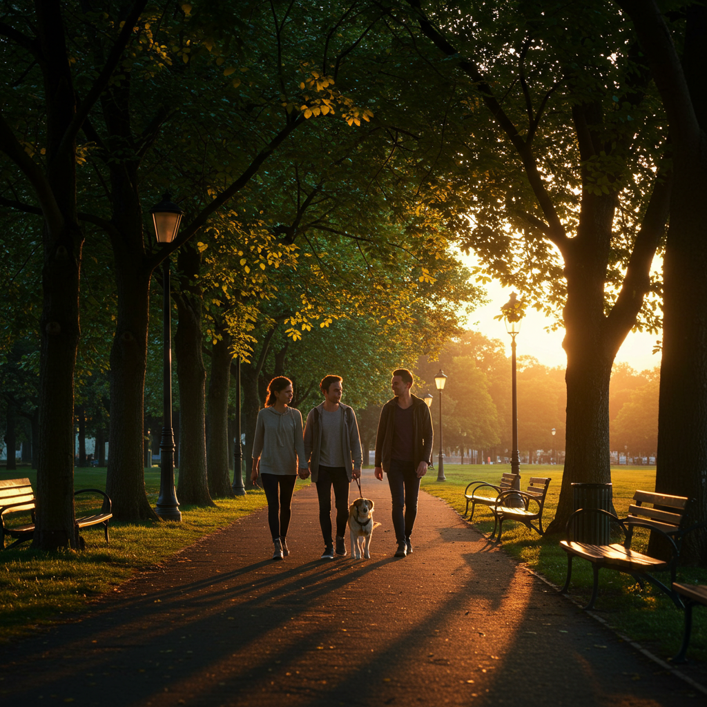 Visual cue for take a walk