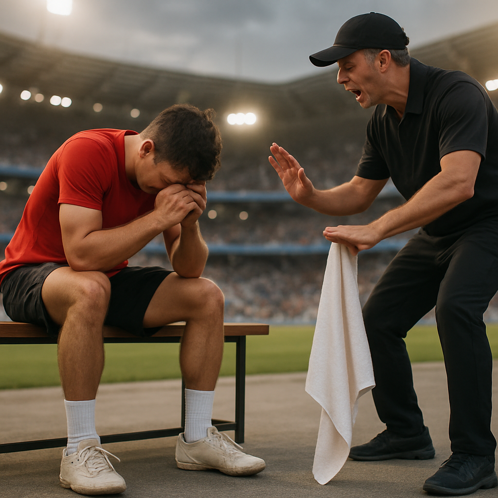 Visual cue for throw in the towel — meaning 1
