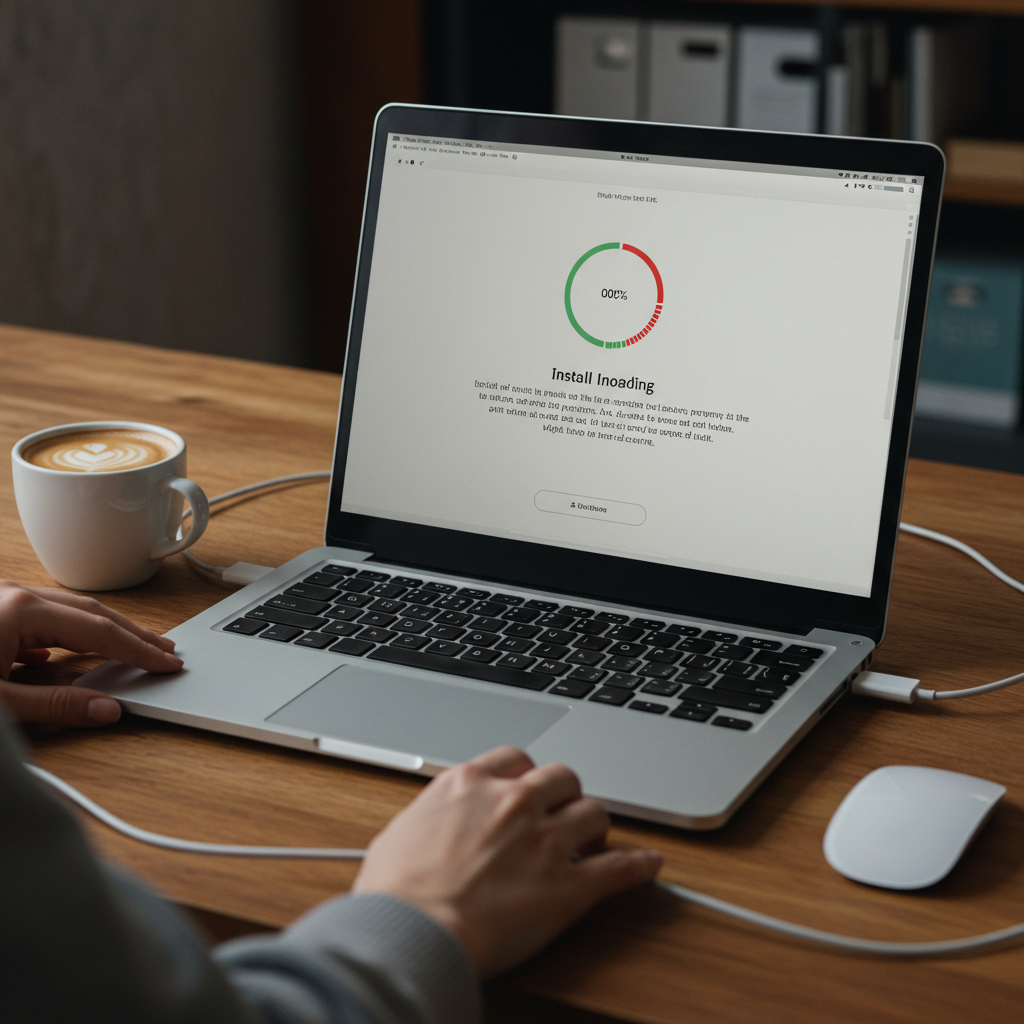 Visual cue for update software