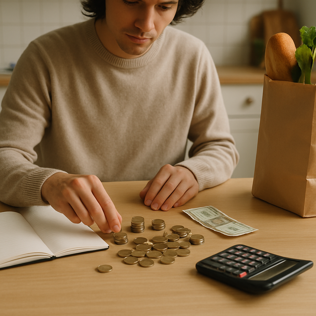 Visual cue for watch the pennies — meaning 1