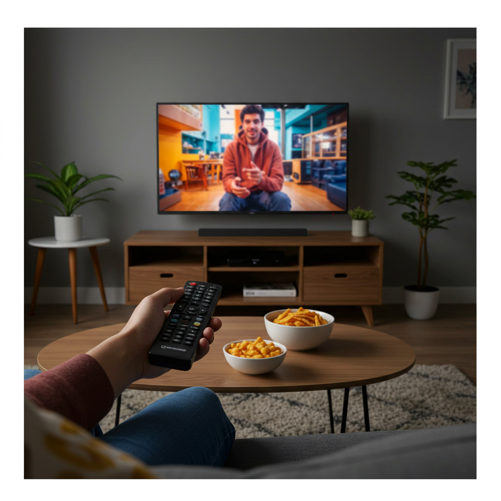 Visual cue for watch TV