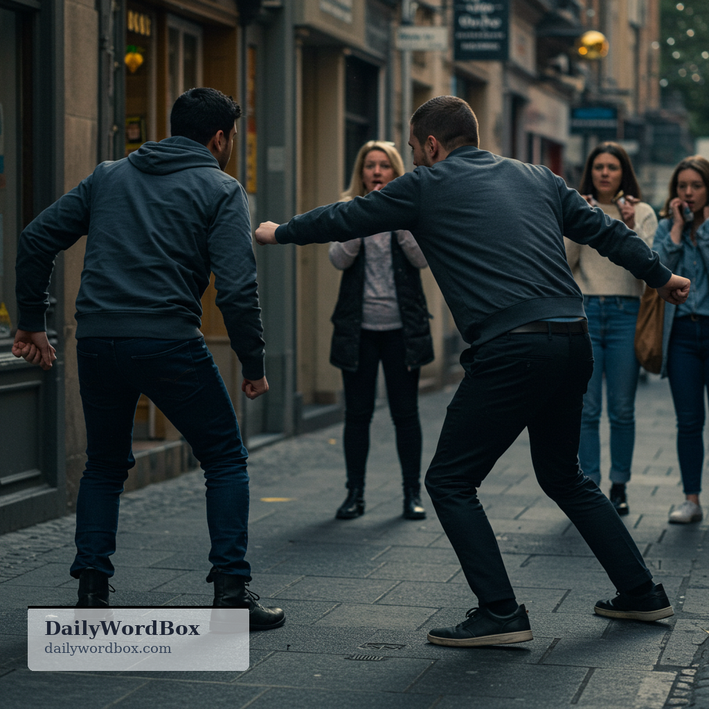 aggression: hostile or violent behavior toward someone